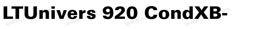 LTUnivers 920 CondXB字体转换